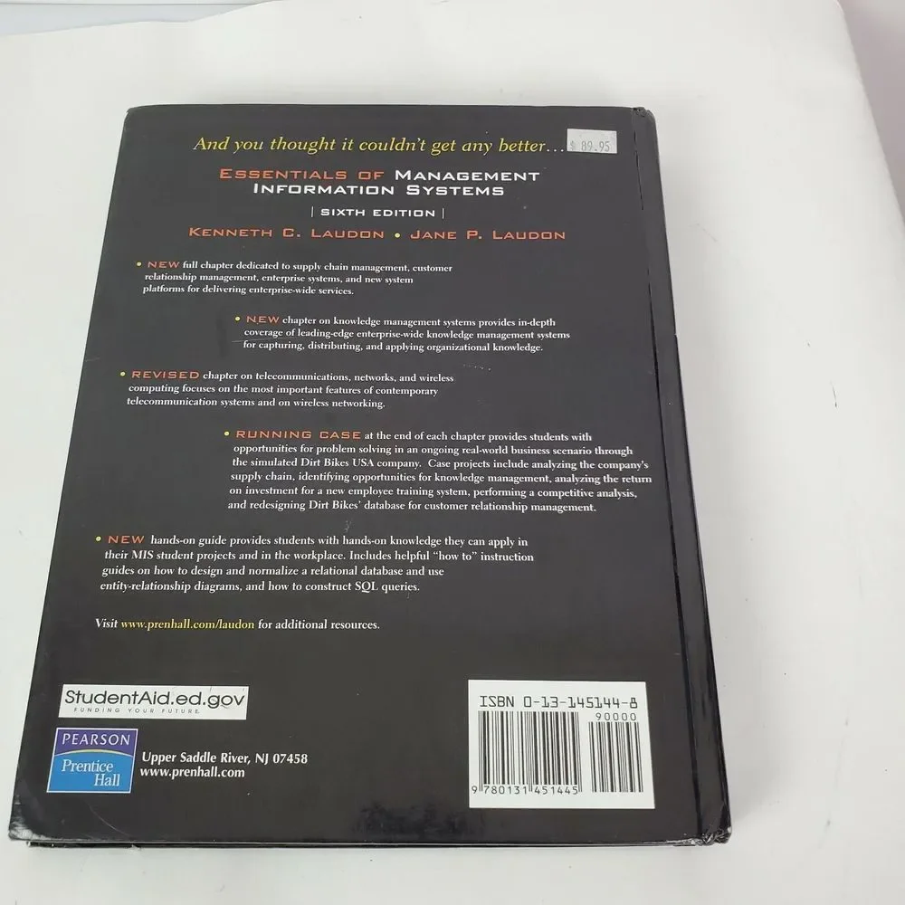 Essentials of Management‎ Information Systems Book